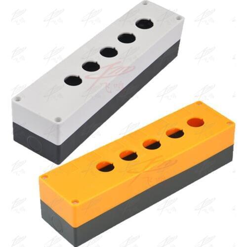 5 hole button switch waterproof box self reset button industrial control box 22mm