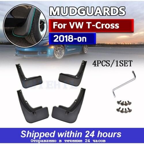 Car Mud Flaps Front Rear Mudguards Splash Guards Fender Mudflaps For VW T-Cross 2018 2019 Set Dirty Guards
