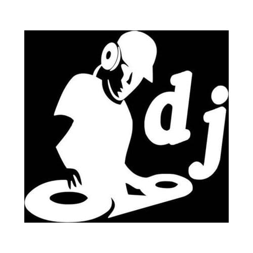 Black/Sliver DJ Sticker Decor Vinyl Cars Decals Removable Waterproof or Home Wall Decoration S1144