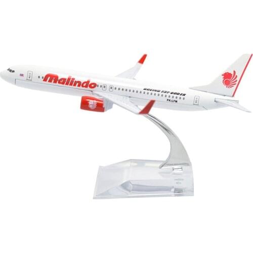 TANG DYNASTY(TM) 1:400 16cm Malindo Air Boeing B737 Metal Airplane Model Plane Toy Plane Model