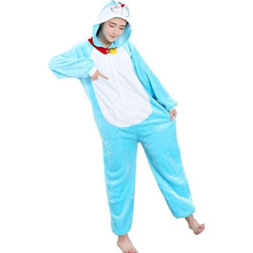 Adult flannel animal Pajamas Panda Pig Unicorn womens sleep tops cosplay Pijama Onesies Pyjamas cartoon Robe