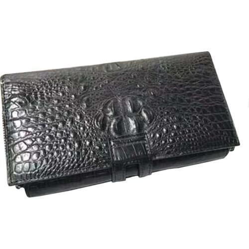 Hongsen new arrival crocodile handbags More screens large capacity men clutch bag crocodile leather men bag
