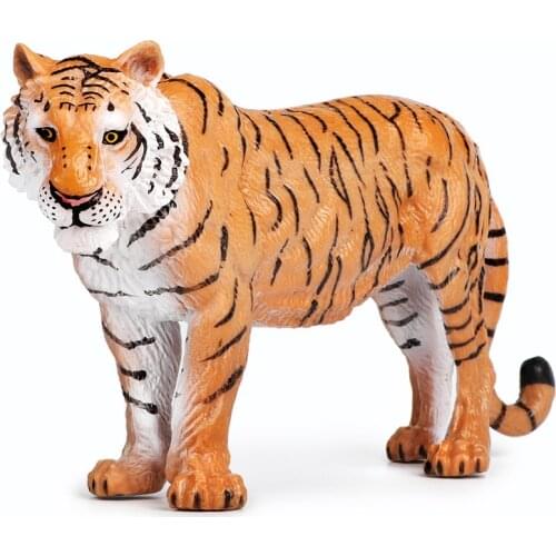 Cute real life tiger model plastic standing tiger doll gift about 23.5x6x10.8cm xf2788