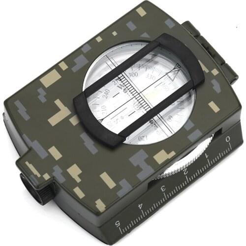 Outdoor Military Sighting Luminous Lensatic Waterproof Compass Camouflage Will Always Lead You In The Right Direction