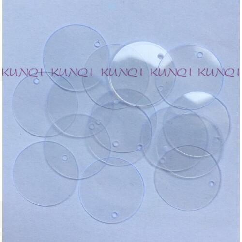 New 20mm Pure Transparent Round Loose Sequin Paillette Sewing,Wedding Craft,Women Kids DIY Garment Accessory