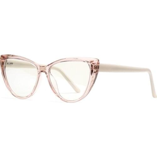 2021 Blue Light Blocking Glasses Women Men Vintage Cat Eye Eyeglass Woman Frame Oversize Black Square Computer Eyeglasses