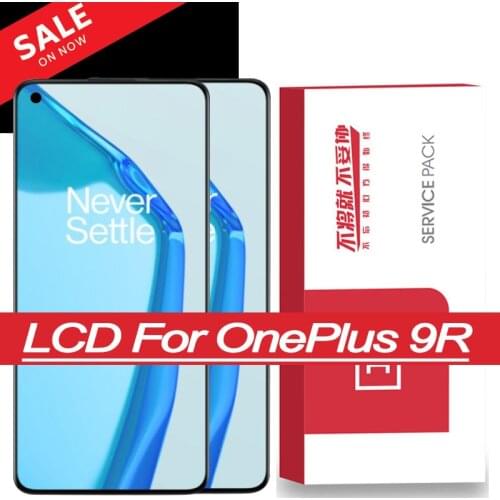 Original 6.55" Fluid AMOLED For OnePlus 9R LE2101 LCD Display Touch Screen Digitizer Assembly For One Plus 9R 1+9R Replacement