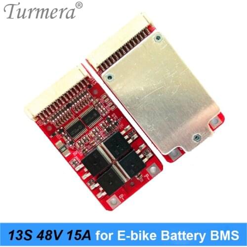 18650 Lithium Battery Protection Board BMS 13S 48V 15A for E-bike Pattery Pack 46.8V 54.6V 13S Battery Use