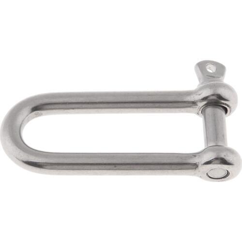Stainless Steel Straight D Ring Shackle 1/4 Inch for Boat Marine Anchor Rigging