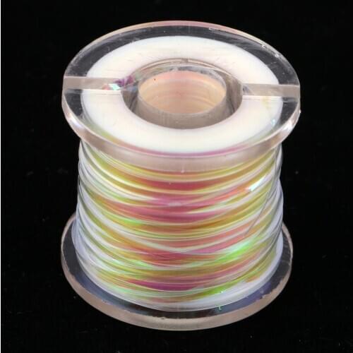 1 Spool Plastic Fly Tying Tinsel Tape Fishing Lure Tape Fly Tying Material