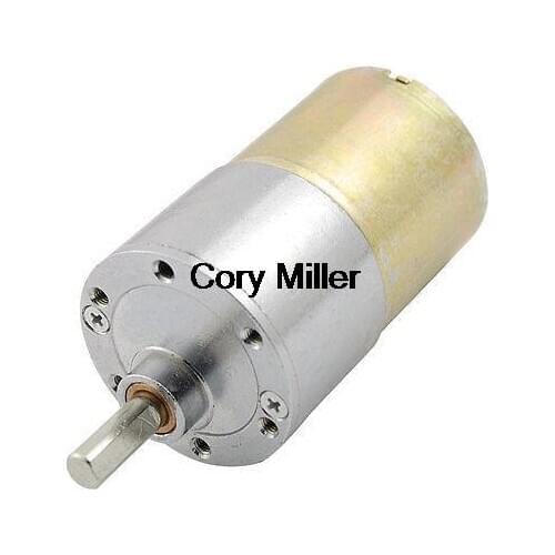 12V 80RPM 130mA 2.6Kgcm 2 Pin Permanent Magnet DC Gear Motor Replacement