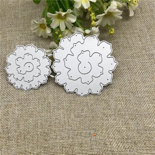 3D Rose Flower Frame Craft Metal Cutting Die Stencils for DIY Scrapbooking Album Decorative Embossing Handmade Paper Cards Gift