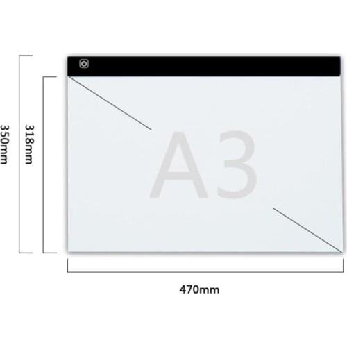 A3! Dimmable Ultra Thin A3 LED Light Tablet Pad Apply to EU/UK/AU/US/USB Plug Diamond Embroidery Diamond Painting Cross Stitch