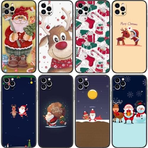 Christmas Anime Phone Cases cover For iphone 6 Plus 6S 5 SE 5S mobile cell shell funda ba Apple iPhone SE 2020 case smiley
