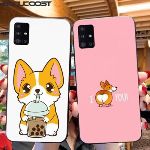 Riccu Cute funny corgi with short legs Phone Case For Samsung A10 20 30 40 50 70 10S 20S 2 Core C8 A30S A50S A7 8 9 2018 STAR