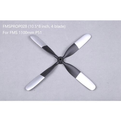 FMS ROCHOBBY 1100mm 1.1m P-51 P51 Strega Voodoo Propeller 10.5x8 inch 4 blade FMSPROP028 RC Airplane Aircraft Model Plane Parts