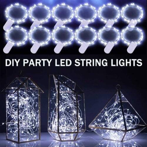 20 Led String Light Silver Wire Fairy Garland Home Christmas Tree Wedding Curtain Party Decoration Holiday Lighting #P3