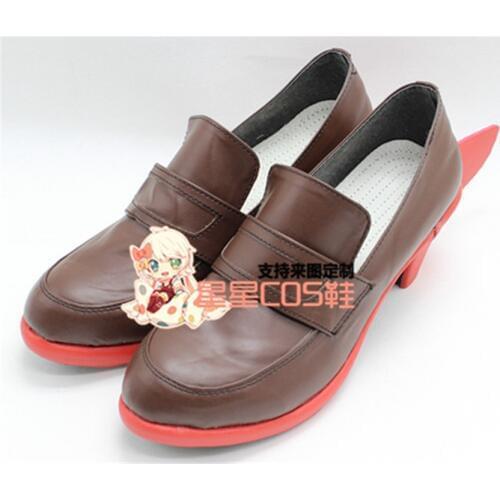 Kantai Collection Kawakaze Brown Girls Halloween Cosplay Shoes Boots X002