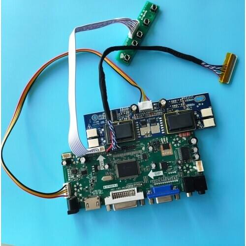 Kit for LM190E08-TLG1 LVDS 4 lamps Monitor Screen DVI VGA Driver HDMI DIY M.NT68676 Controller board 19" 30pin 1280X1024