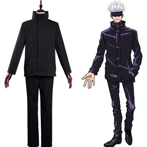 Jujutsu Kaisen-Satoru Gojo Cosplay Costume School Uniform Outfits Halloween Carnival Suit