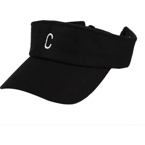 Summer Sun Hat Ladies Korean Leisure Foldable Cycling Men and Women Embroidered Letters Portable Empty Top Hat