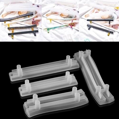Fruit Tray Handle Silicone Molds Bending Handle Ornament Crystal Epoxy Resin Mold For Table Decoration DIY Jewelry Making Crafts