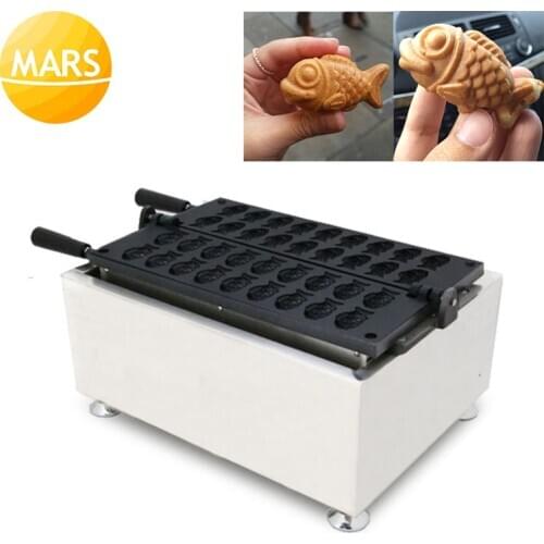 Little Taiyaki Snacks Baking Equipment Small Taiyaki Fish Shaped Waffle Cake Maker Iron Pan Plates Mini custard taiyaki Machine
