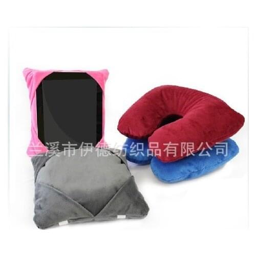 Multifunction 3 in 1 U-shaped neck pillow small deformation pillow / nap pillow Tablet PC base for Travel Foldable car cushion