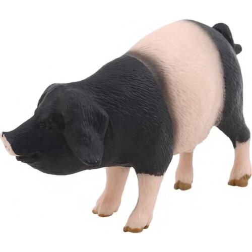 Animal Model Cute Small Pigs Cat Wolf Dog Rabbit Goat Sheep Duck Goose Action Figure Farm Toys Plastic Christmas Gift For Kids