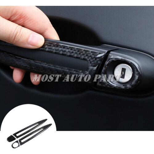 Carbon Fiber Car Door Handle Trim Cover For BMW M2 M3 F80 F82 F87 2014-2018 Car Decoration Car Trim