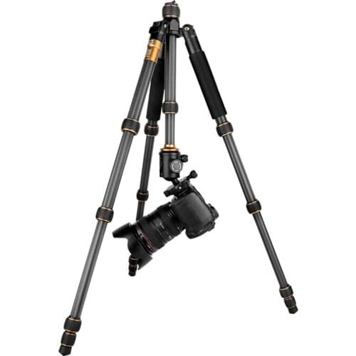 Q666C Carbon Fiber Tripod Portable Travel Photography Ball Head SLR Camera Tripod