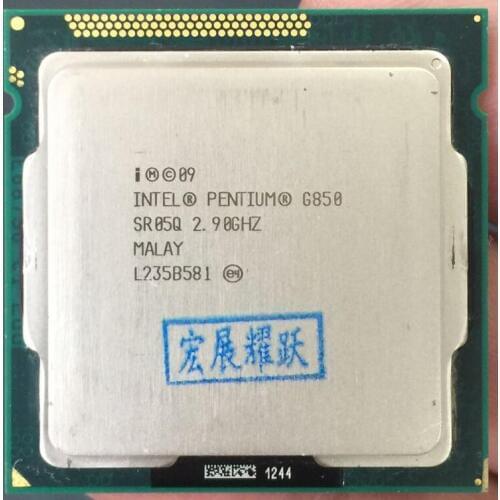 Intel Pentium Processor G850 (3M Cache, 2.90 GHz) CPU Dual-Core LGA 1155 100% working properly PC Computer Desktop CPU