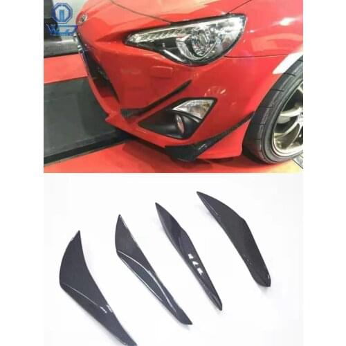 Carbon Fiber Front Bumper Splitters for Subaru BRZ Toyota FT86 Fog GT86 Front Bumper Inner & Outter Canards