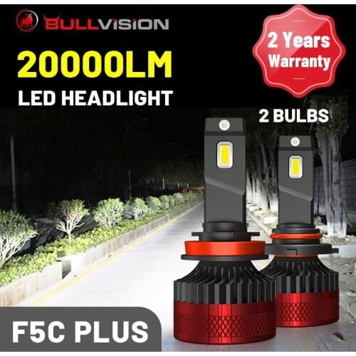Bullvision H7 LED Headlamp 20000LM F5 F5C PLUS Canbus Error Free H4 H1 9012 HIR2 H11 H8 H9 9005 9006 HB3 HB4 CSP Auto Headlamps
