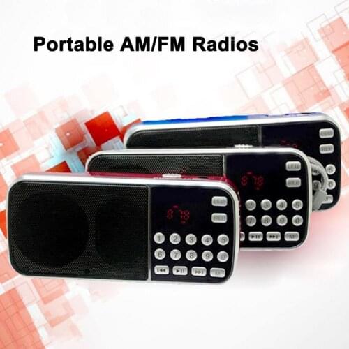 Y-501 FM Radio Digital Support TF Card USB AUX Portable LED Flashlight Audio Music Player Speaker for Mobile Phone