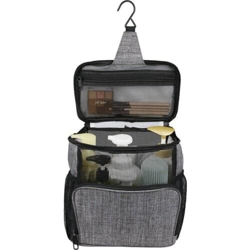 1 pcs Household Goods Outing Travel Mesh Hanging Portable Toiletry Storage Bag