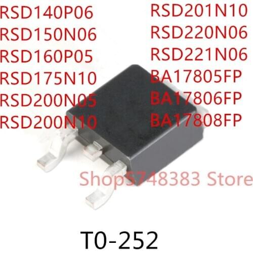 10PCS RSD140P06 RSD150N06 RSD160P05 RSD175N10 RSD200N05 RSD200N10 RSD201N10 RSD220N06 RSD221N06 BA17805FP BA17806FP BA17808FP