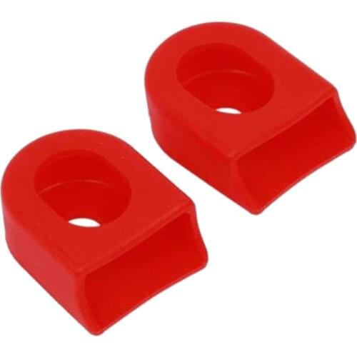 2pcs Silicone Gel Bike Cycling Crank Arm Boot Protector Mountain Bike Crankset Sleeve Bicycle Crankset Protective Cover