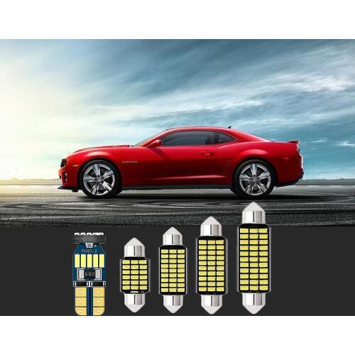 6pcs car reading light white LED T10&36MM For Chevrolet Orlando Optra Meriva Tornado Spark Suburban Tahoe