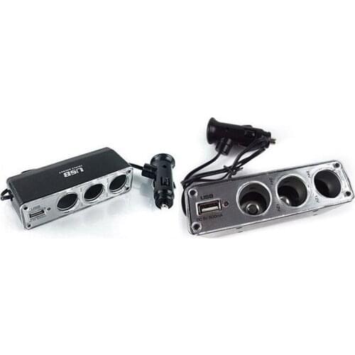 Adapter Car Charger Car Cigarette Lighter Socket Splitter 12/24V Car Styling Car Cigar Cigarette Lighter Socket Plug Connector