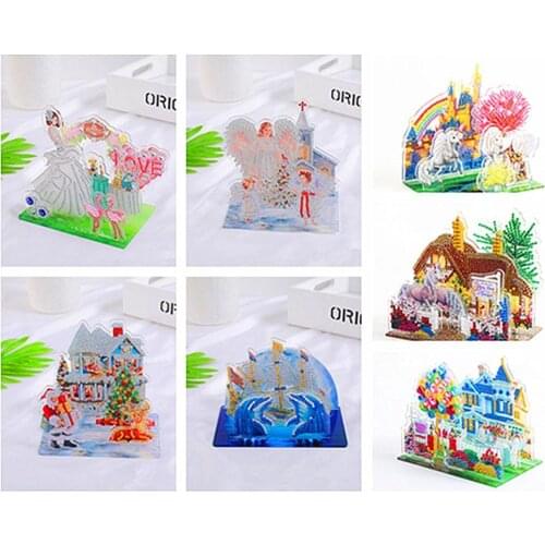 5d DIY Diamond Painting Children Christmas Cross Stitch Kit Cartoon Mouse Diamond Embroidery Mosaic Painting Acrylic Gift Decore