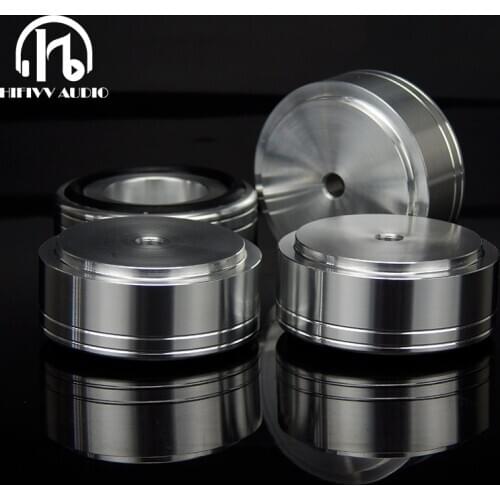 Aluminum foot pad for power amplifier speaker chassis feet Mats Pads 4PCS Diameter 39mm height 17mm
