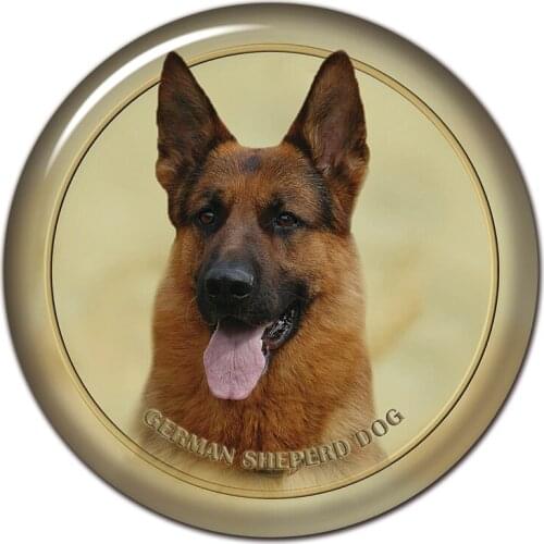 B0875# 13CM/17CM Self-Adhesive Decal German Shepherd Dog V3 Car Sticker Decors on Bumper Rear Window Laptop