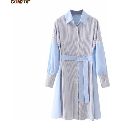 Летние платья в полоску COMZOF China At AliExpress