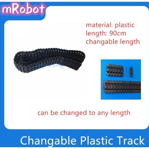 DIY Shock Absorpber Tracks Plastic Caterpillar Crawler Chain Conveyor Belt for Robot Tank Chassis Engineering Plastic Tracks