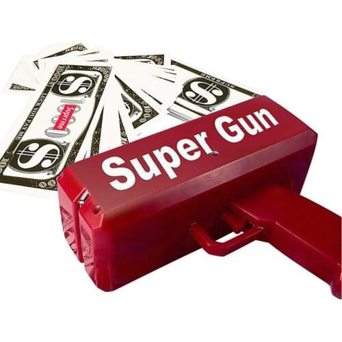 Rain Money Gun Toy Pistol Party Fashion Red Name 1pcs Cash Cannon Funny Make It Christmas Gift