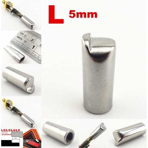 1pc 5mm L Type Leather Craft Wide Side Press Electric Creasing & Edging Machine Solder Iron Replace Tip Tool Edger Creaser Groov