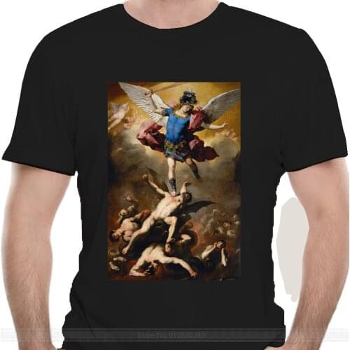 St Michael The Archangel Artwork T shirt st michael graphic print angel angels archangels saints saint saint michael