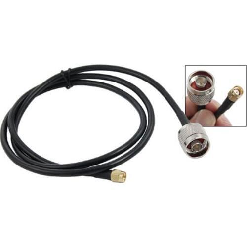 IMC Hot N Male Connector to RP-SMA Male Antenna Pigtail Cable 1M