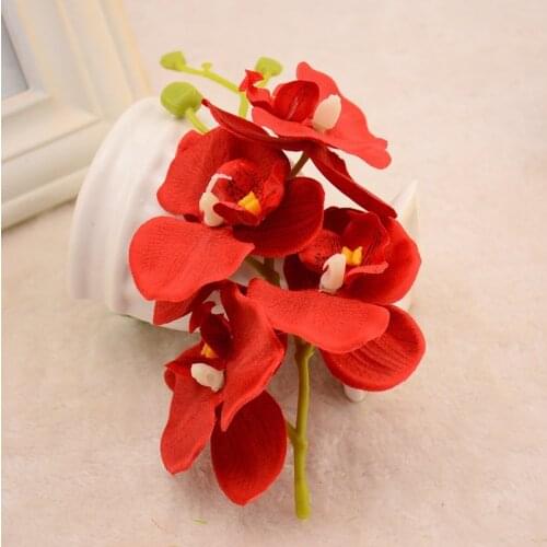 Simulation Lavender Gypsophila Butterfly Orchid Rose Bouquet Elegant Artificial Flowers For Home Decor Wedding Supplies